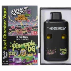 Straight Goods – Dual Chamber Vape – Strawberry Mimosa + Pineapple OG (3 Grams + 3 Grams) Buy Straight Goods – Dual Chamber Vape – Strawberry Mimosa + Pineapple OG (3 Grams + 3 Grams) online Canada