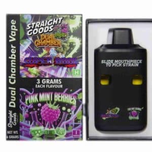 Straight Goods – Dual Chamber Vape – Super Boof + Pink Mint Berries (3 Grams + 3 Grams) Buy Straight Goods – Dual Chamber Vape – Super Boof + Pink Mint Berries (3 Grams + 3 Grams) online Canada