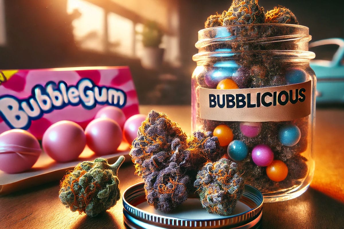 Bubblicious Cannabis Strain Sweet Flavor, Balanced High, and Powerful Benefits