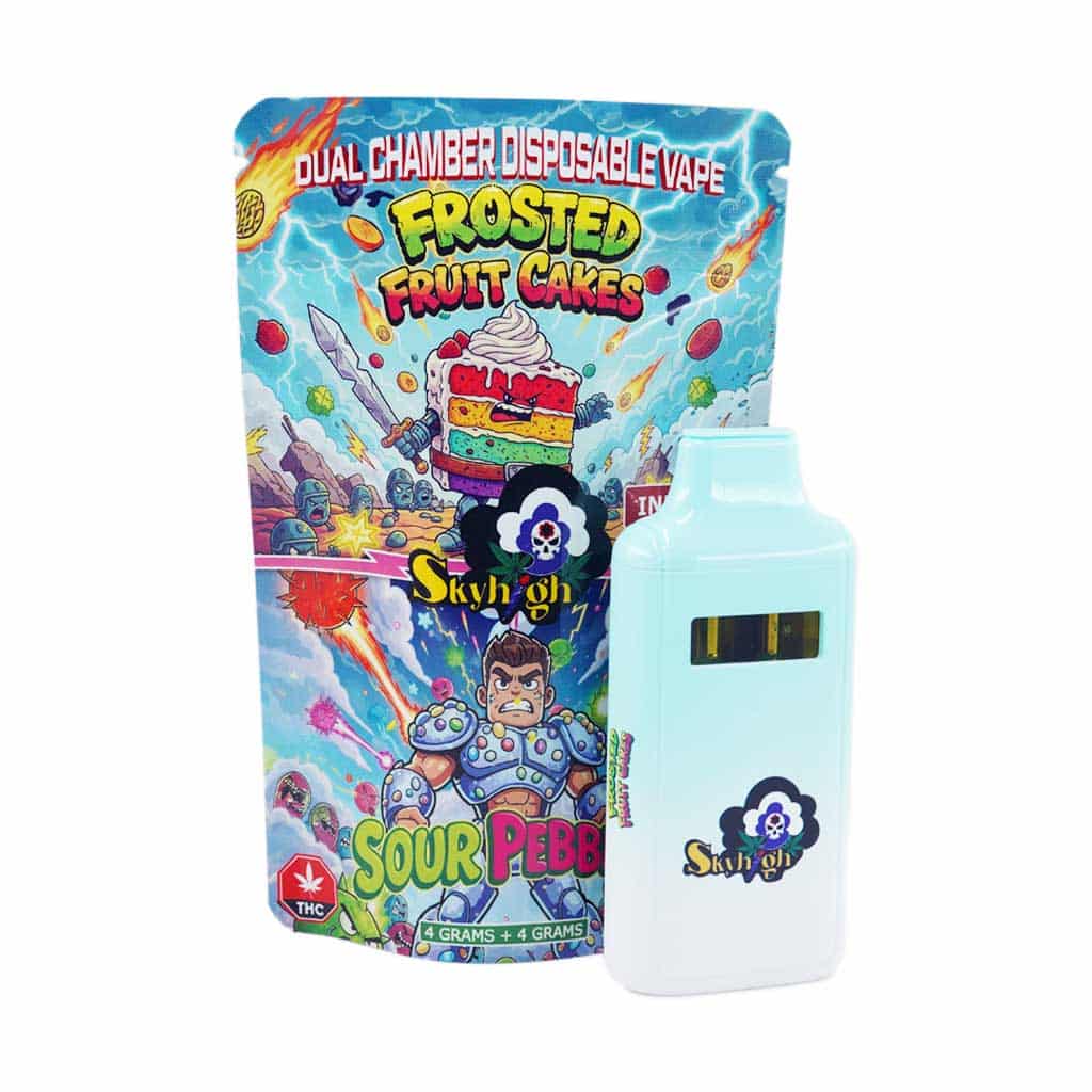 Sky High Extract – Dual Chamber Vape – Frosted Fruit Cakes (Indica) + Sour Pebbles (Sativa) – (4 Grams + 4 Grams) Buy Sky High Extract – Dual Chamber Vape – Frosted Fruit Cakes (Indica) + Sour Pebbles (Sativa) – (4 Grams + 4 Grams) online Canada