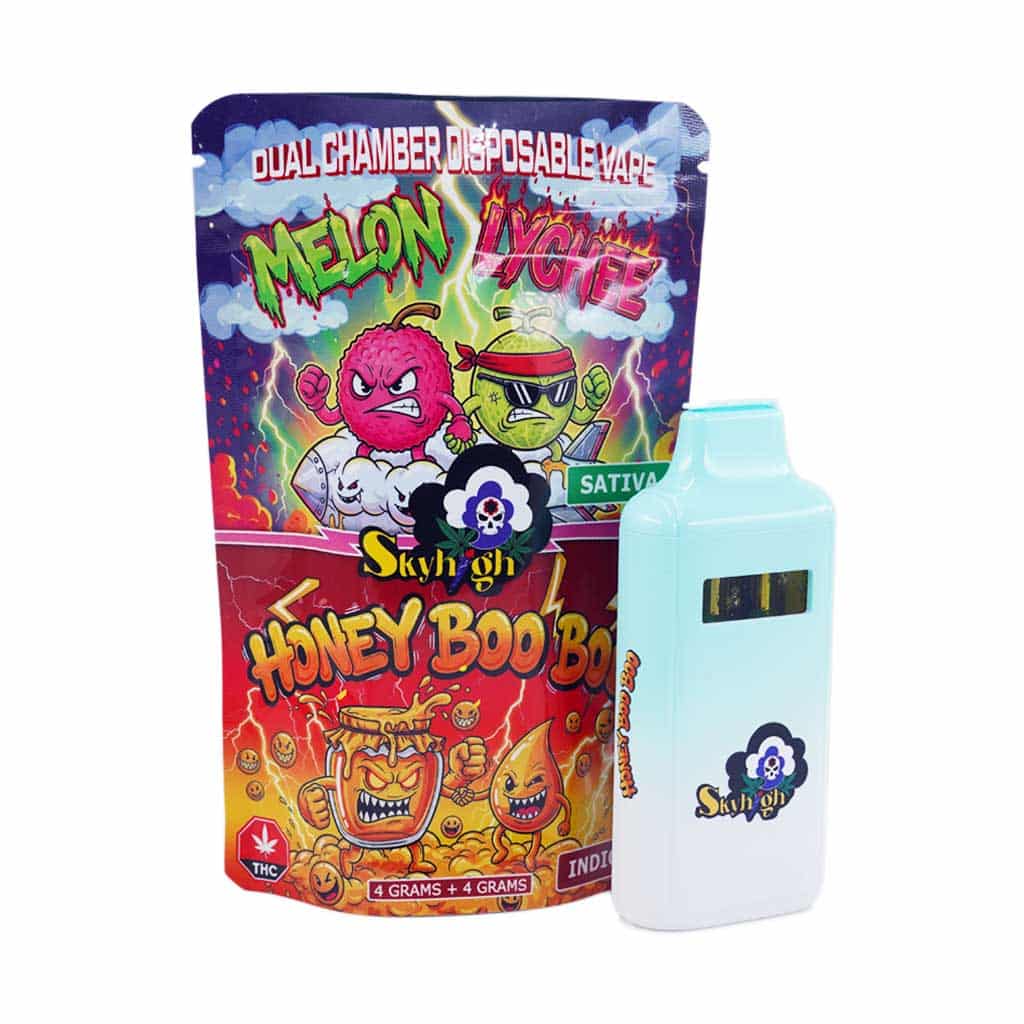Sky High Extract – Dual Chamber Vape – Melon Lychee (Sativa) + Honey Boo Boo (Indica) – (4 Grams + 4 Grams) Buy Sky High Extract – Dual Chamber Vape – Melon Lychee (Sativa) + Honey Boo Boo (Indica) – (4 Grams + 4 Grams) online Canada
