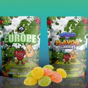 Sky High Edibles – World of Flavor Gummies – Europe (1200mg THC) Buy Sky High Edibles – World of Flavor Gummies – Europe (1200mg THC) online Canada