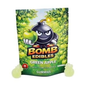 Bomb Edibles – 3000mg THC Gummies – Green Apple Buy Bomb Edibles – 3000mg THC Gummies – Green Apple online Canada