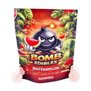 Buy Bomb Edibles – 3000mg THC Gummies – Watermelon online Canada