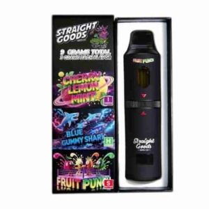 Straight Goods – Triple Chamber Vape – Cherry Lemon Mint + Blue Gummy Shark + Fruit Punch (3 Grams + 3 Grams + 3 Gram) Buy Straight Goods – Triple Chamber Vape – Cherry Lemon Mint + Blue Gummy Shark + Fruit Punch (3 Grams + 3 Grams + 3 Gram) online Canada