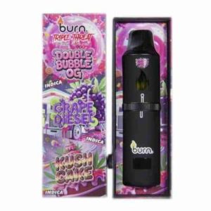 Burn Extracts – Triple Threat – Double Bubble OG + Grape Diesel + Kush Cake (3 Grams + 3 Grams + 3 Grams) Buy Burn Extracts – Triple Threat – Double Bubble OG + Grape Diesel + Kush Cake (3 Grams + 3 Grams + 3 Grams) online Canada
