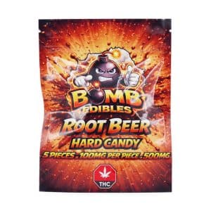 Buy Bomb Edibles – 500mg THC Hard Candy – Root Beer online Canada