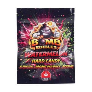 Buy Bomb Edibles – 500mg THC Hard Candy – Watermelon online Canada