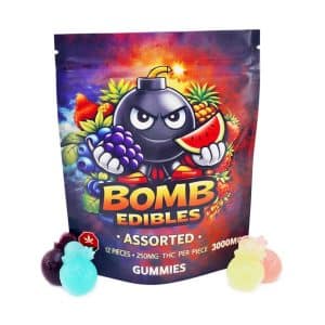 Buy Bomb Edibles – 3000mg THC Gummies – Assorted online Canada