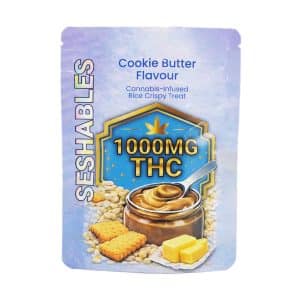 Buy Seshables Rice Crispy – Cookie Butter 1000mg THC online Canada