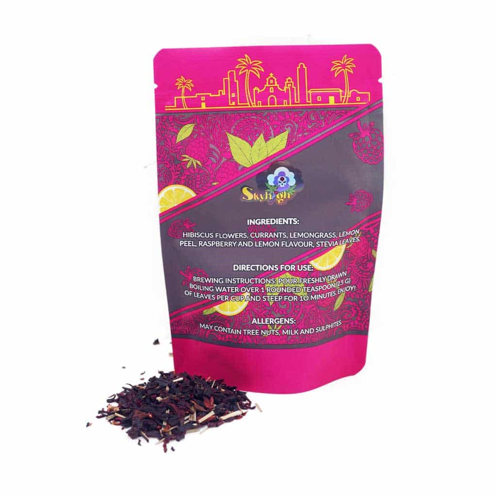 Sky High Tea – Raspberry Lemonade Herbal Tea – 250mg THC + 50mg CBD Buy Sky High Tea – Raspberry Lemonade Herbal Tea – 250mg THC + 50mg CBD online Canada