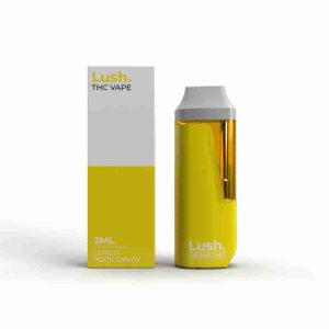 Buy LUSH – 2ML Disposable Vape – Lemon Rock Candy (Sativa) online Canada