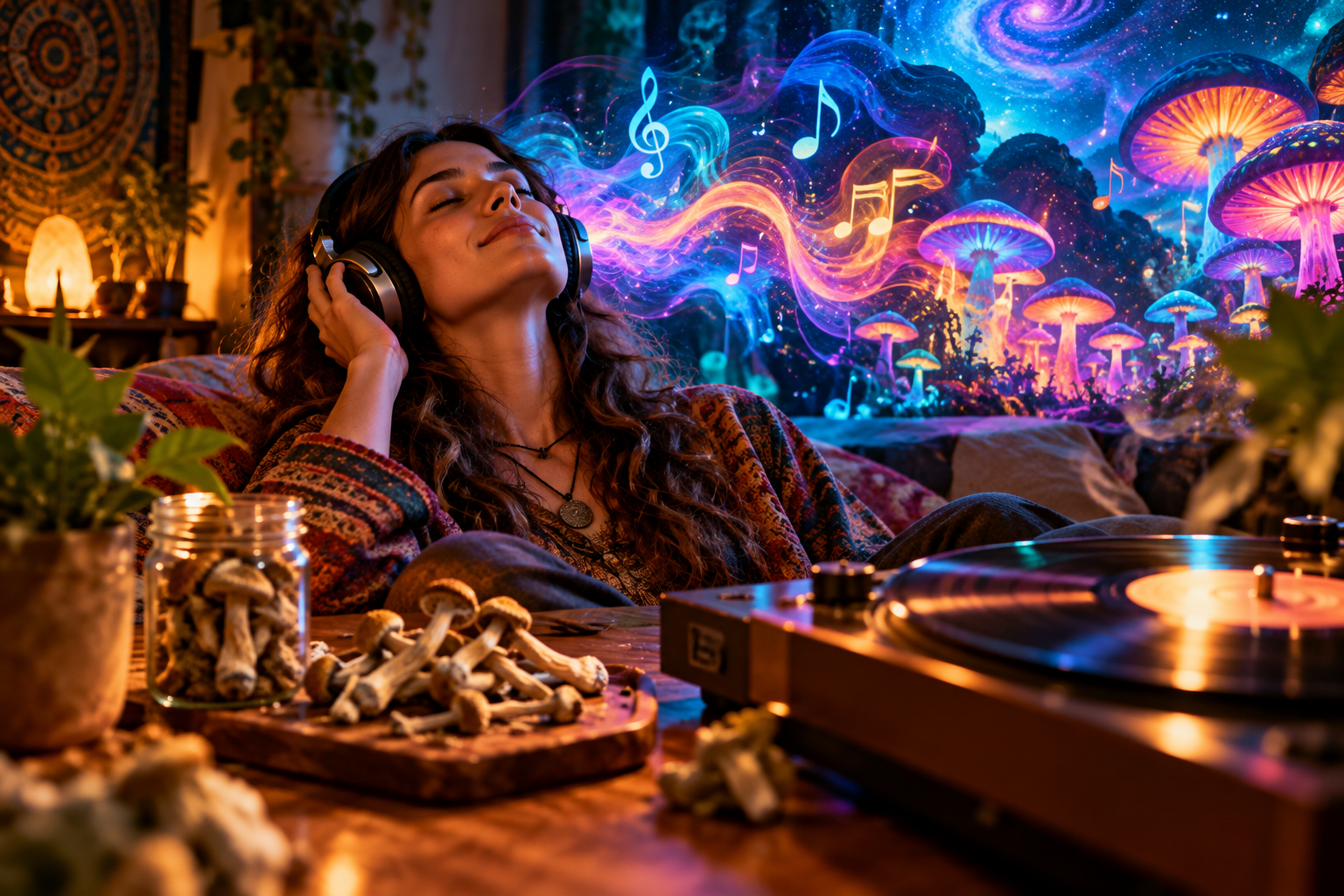 Magic Mushrooms and Music How Psilocybin Changes Sound, Mood, and Perception