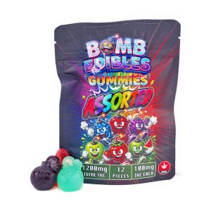 Buy Bomb Edibles – 1200mg THC Gummy – Assorted online Canada