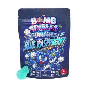 Buy Bomb Edibles – 1200mg THC Gummy – Blue Raspberry online Canada