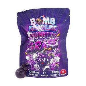 Buy Bomb Edibles – 1200mg THC Gummy – Grape online Canada